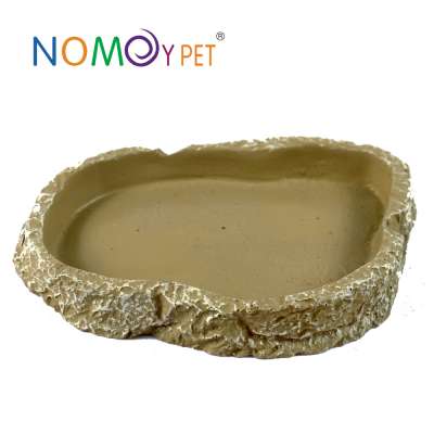 NOMOY PET Best quality Resin food and water feeding bowl for reptiles and small animals NS-26