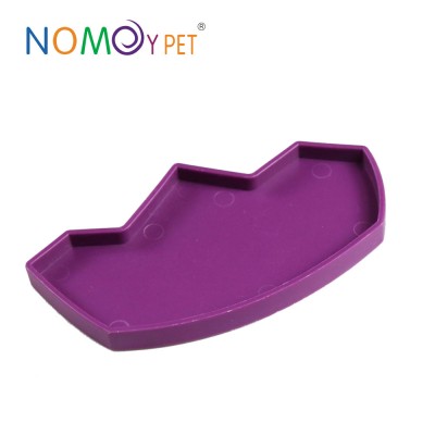 NOMOY PET safe small purple crown shape plastic bowl for reptiles lizards avoid drowning NW-08