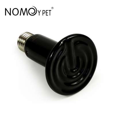 NOMOY PET wholesale reptile Infrared ceramic lamp with different sizes E27 socket heating lamp for turtle reptile  ND-04