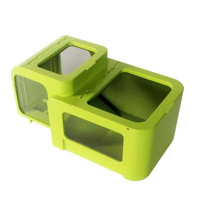 New Fashion Plastic Windows Reptile Cage Turtle House Tank S-03