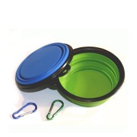 Safe Premium Food Grade Silicone Collapsible Dog Bowl various colors