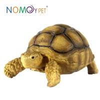 NOMOY PET wholesale Good price Resin Vivid Sulcata Tortoise sculpture turtle model for decoration A3