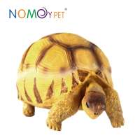 NOMOY PET wholesale Good price Resin Vivid Angonoka Tortoise sculpture turtle model for decoration A4