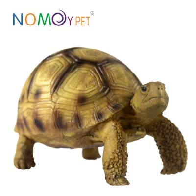 NOMOY PET wholesale Good price Resin Vivid Hemann's Tortoise sculpture turtle model for decoration A5